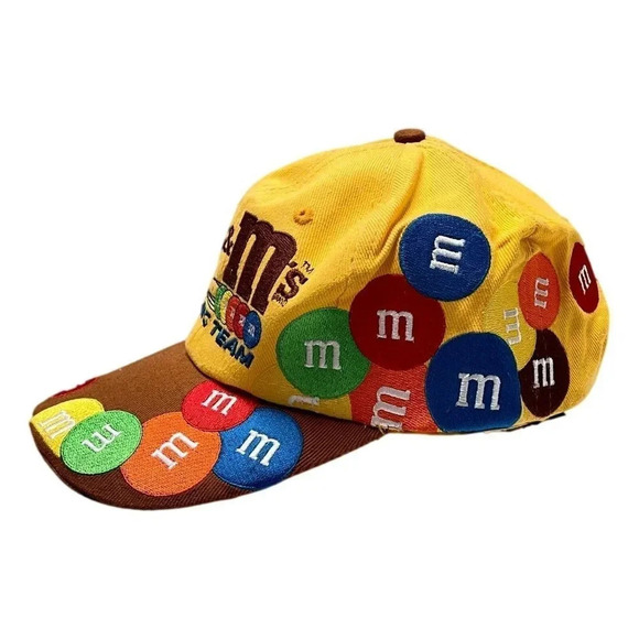 NASCAR M&Ms Baseball Cap Racing  Ernie Irvan 36 Yellow 1999 Vintage - Picture 2 of 8